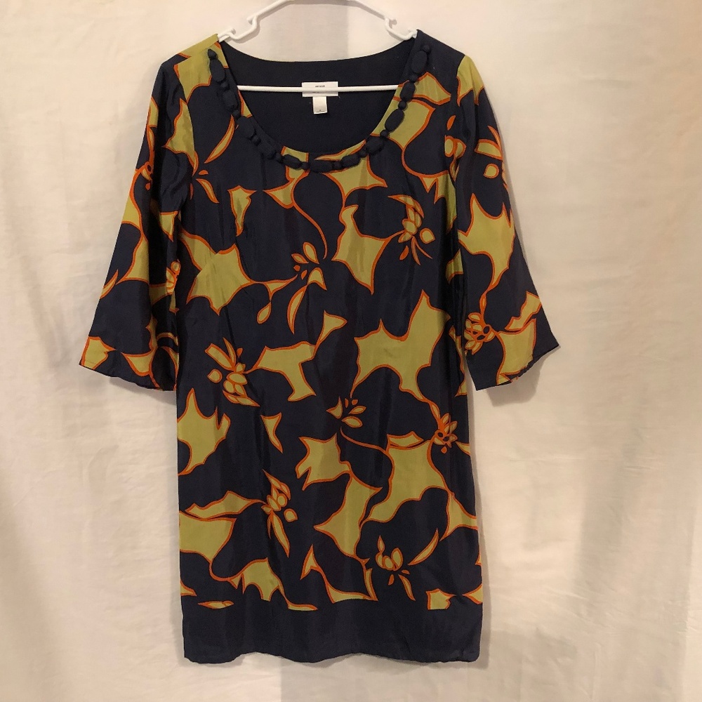 LOFT 6 Dress Shift Floral Beaded Career Wear 927